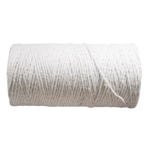Ceramic fiber yarn is engineered for extreme heat applications, offering exceptional thermal insulation and flameresistance. Twisted from high-purity alumina-silicate fibers, it maintains flexibility while withstanding temperatures upto 1260°C(2300°F).