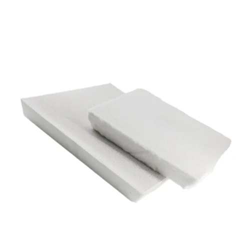 Ceramic Fiber Filter is a high-efficiency filtration product made from alumina-silica ceramic fibers, designed to removeimpurities and inclusions from molten metals. it offers excellent thermal shock resistance, low thermal conductivity, andhigh mechanical strength at elevated temperatures. Widely used in the casting of steel, iron, and non-ferrous alloysceramic fiber filters help improve metal purity, enhance casting quality, and reduce defects in foundry and metallurgicaprocesses.