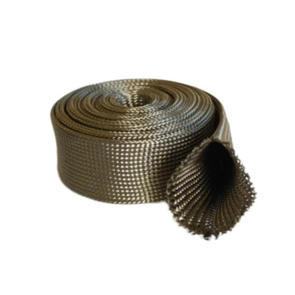 Basalt fiber sleeve is a braided, tubular sleeve made from continuous basalt filaments, providing outstanding thermalinsulation, fire resistance, and abrasion protection. lt is widely used for insulating and protecting wires, cables, andhoses in high-temperature environments such as automotive and aerospace systems, industrial machinery, and exhaustcomponents, as well as for creating fireproof barriers around critical elements.